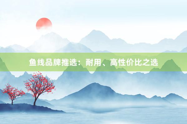 鱼线品牌推选：耐用、高性价比之选